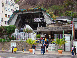 dolní stanice lanovky na Cukrovou homoli