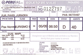 j�zdenka na vlak do Aquas calientes p�ipom�n� sp�e letenku. Aby ne za tu cenu...